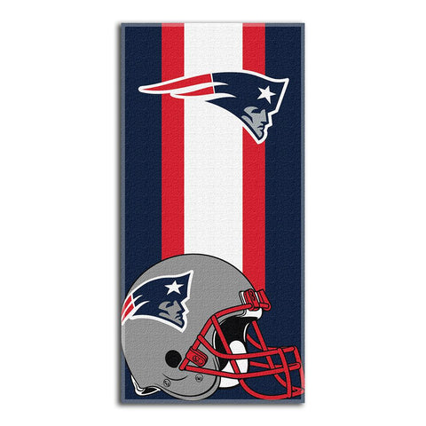 New England Patriots NFL Zone Read Cotton Beach Towel (30in x 60in)