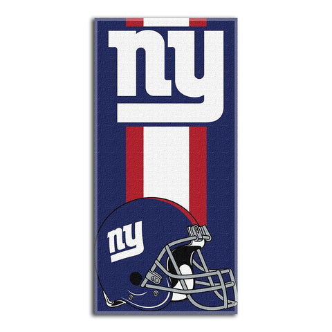 New York Giants NFL Zone Read Cotton Beach Towel (30in x 60in)