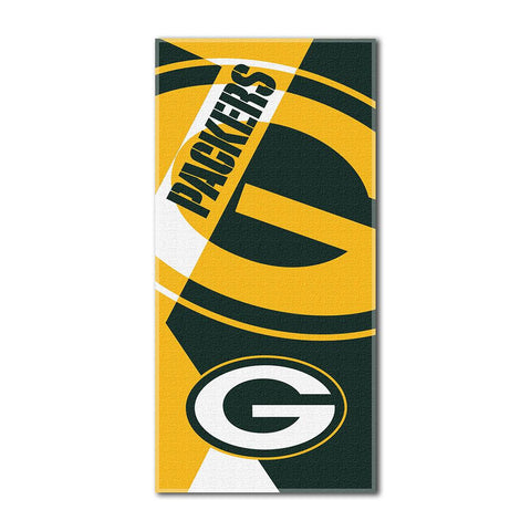 Green Bay Packers NFL ?Puzzle? Over-sized Beach Towel (34in x 72in)