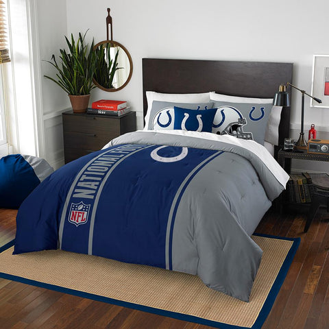Indianapolis Colts NFL Full Comforter Set (Soft & Cozy) (76 x 86)