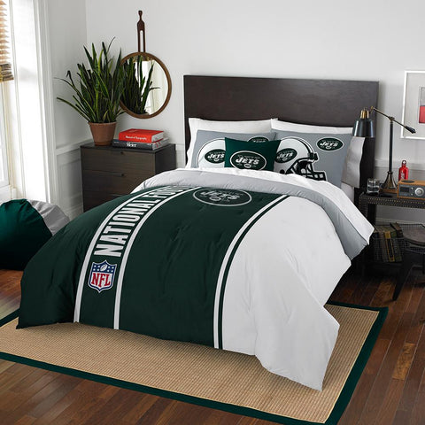 New York Jets NFL Full Comforter Set (Soft & Cozy) (76 x 86)