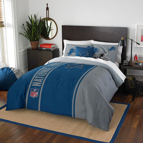 Detroit Lions NFL Full Comforter Set (Soft & Cozy) (76 x 86)