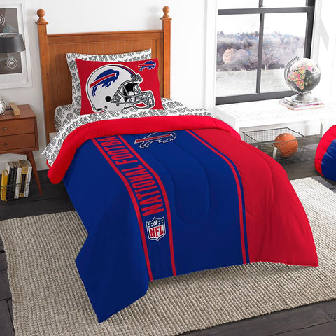 Buffalo Bills NFL Twin Comforter Bed in a Bag (Soft & Cozy) (64in x 86in)