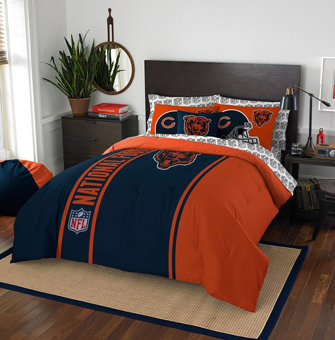 Chicago Bears NFL Full Comforter Bed in a Bag (Soft & Cozy) (76in x 86in)