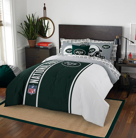 New York Jets NFL Full Comforter Bed in a Bag (Soft & Cozy) (76in x 86in)