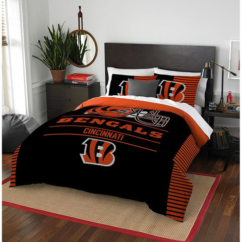 Cincinnati Bengals Nfl Full Comforter Set (draft Series) (86" X 86")