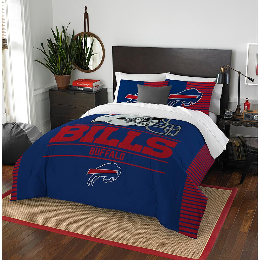 Buffalo Bills Nfl Full Comforter Set (draft Series) (86" X 86")