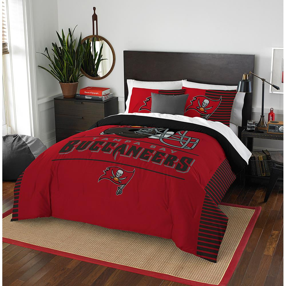 Tampa Bay Buccaneers Nfl Full Comforter Set (draft Series) (86" X 86")