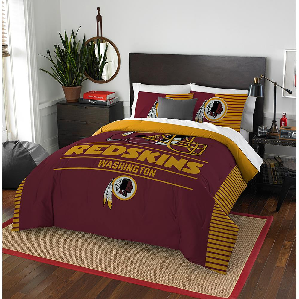 Washington Redskins Nfl Full Comforter Set (draft Series) (86" X 86")