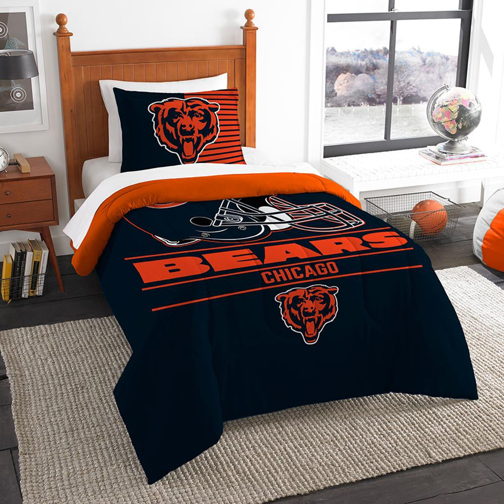 Chicago Bears Nfl Twin Comforter Set (draft Series) (64" X 86")