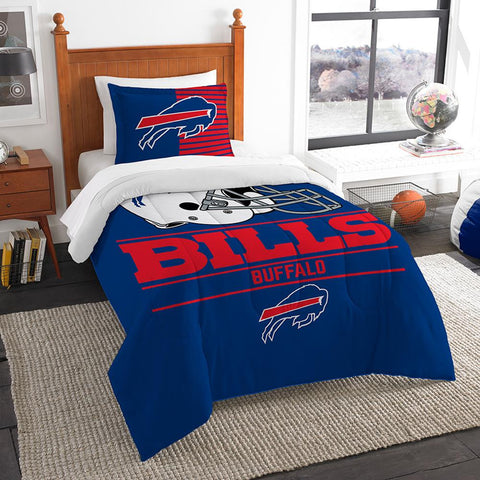 Buffalo Bills Nfl Twin Comforter Set (draft Series) (64" X 86")