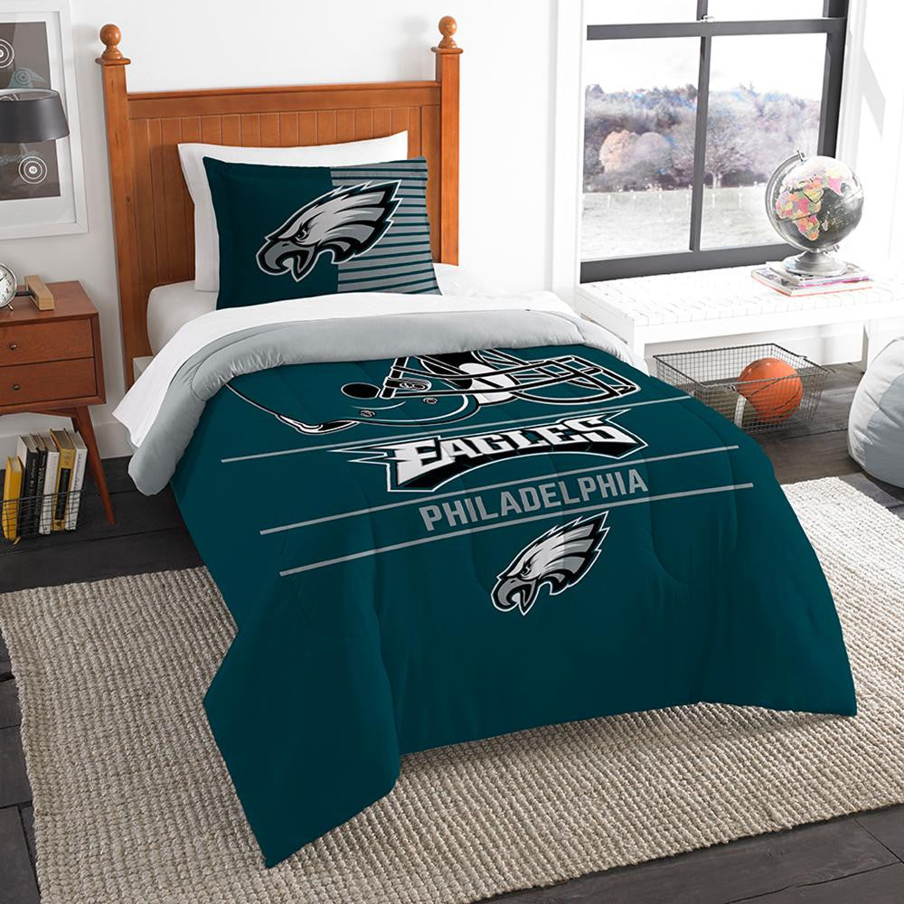 Philadelphia Eagles Nfl Twin Comforter Set (draft Series) (64" X 86")