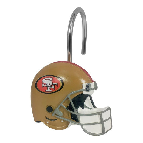 San Francisco 49ers NFL Shower Curtain Rings