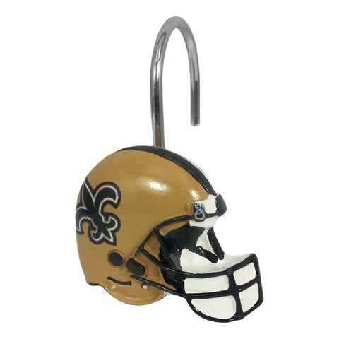 New Orleans Saints NFL Shower Curtain Rings