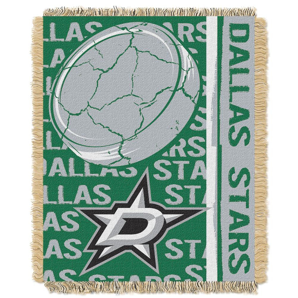 Dallas Stars NHL Triple Woven Jacquard Throw (Double Play Series) (48x60)