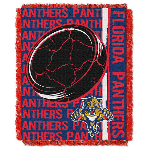 Florida Panthers NHL Triple Woven Jacquard Throw (Double Play Series) (48x60)