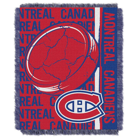 Montreal Canadiens NHL Triple Woven Jacquard Throw (Double Play Series) (48x60)