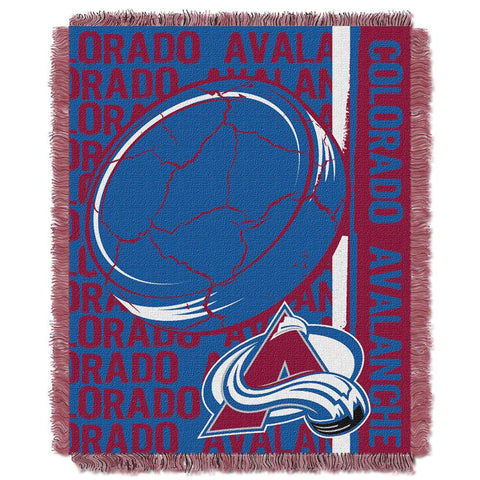 Colorado Avalanche NHL Triple Woven Jacquard Throw (Double Play Series) (48x60)