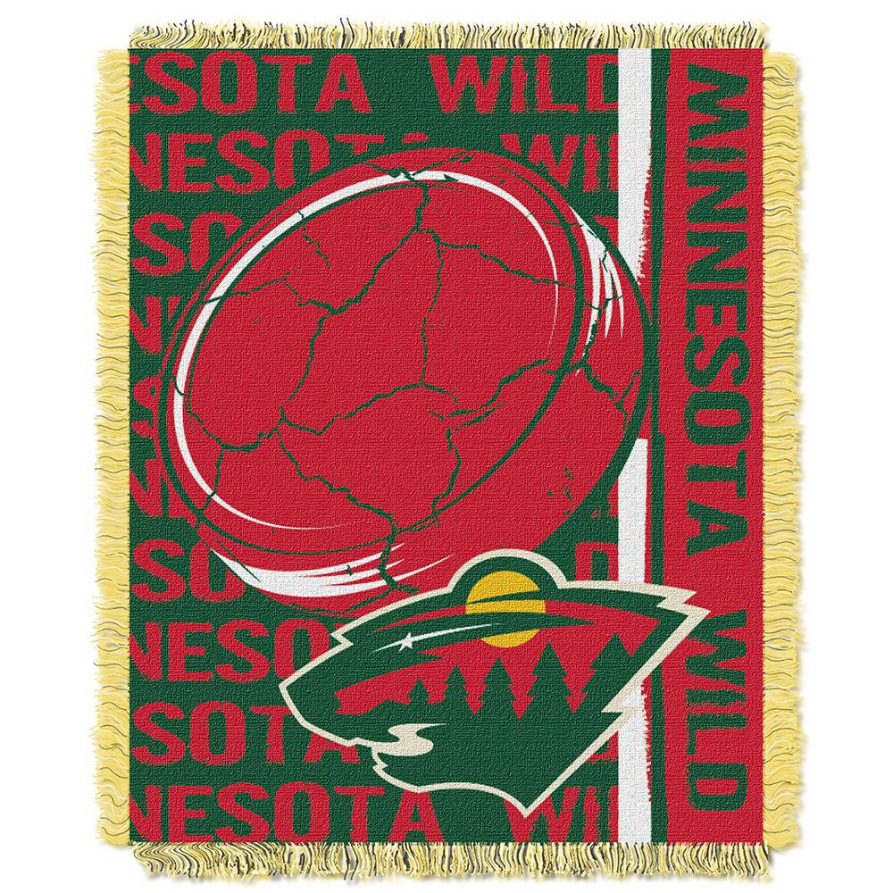 Minnesota Wild NHL Triple Woven Jacquard Throw (Double Play Series) (48x60)