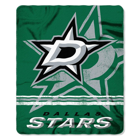 Dallas Stars Nhl Light Weight Fleece Blanket (strength Series) (50inx60in)