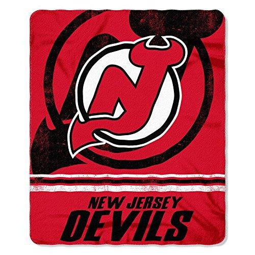 New Jersey Devils Nhl Light Weight Fleece Blanket (fadeaway Series) (50inx60in)