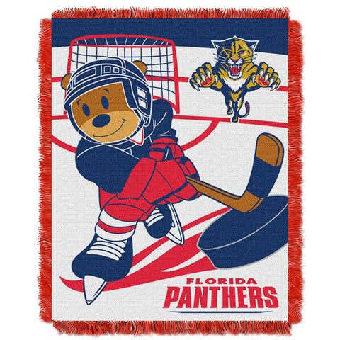 Florida Panthers NHL Triple Woven Jacquard Throw (Score Baby Series) (36x48)