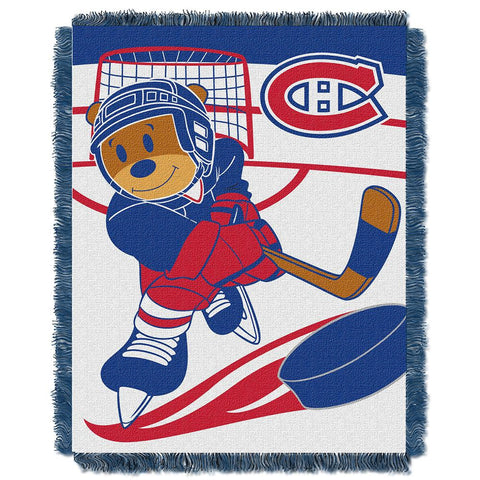 Montreal Canadiens NHL Triple Woven Jacquard Throw (Score Baby Series) (36x48)