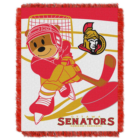 Ottawa Senators NHL Triple Woven Jacquard Throw (Score Baby Series) (36x48)