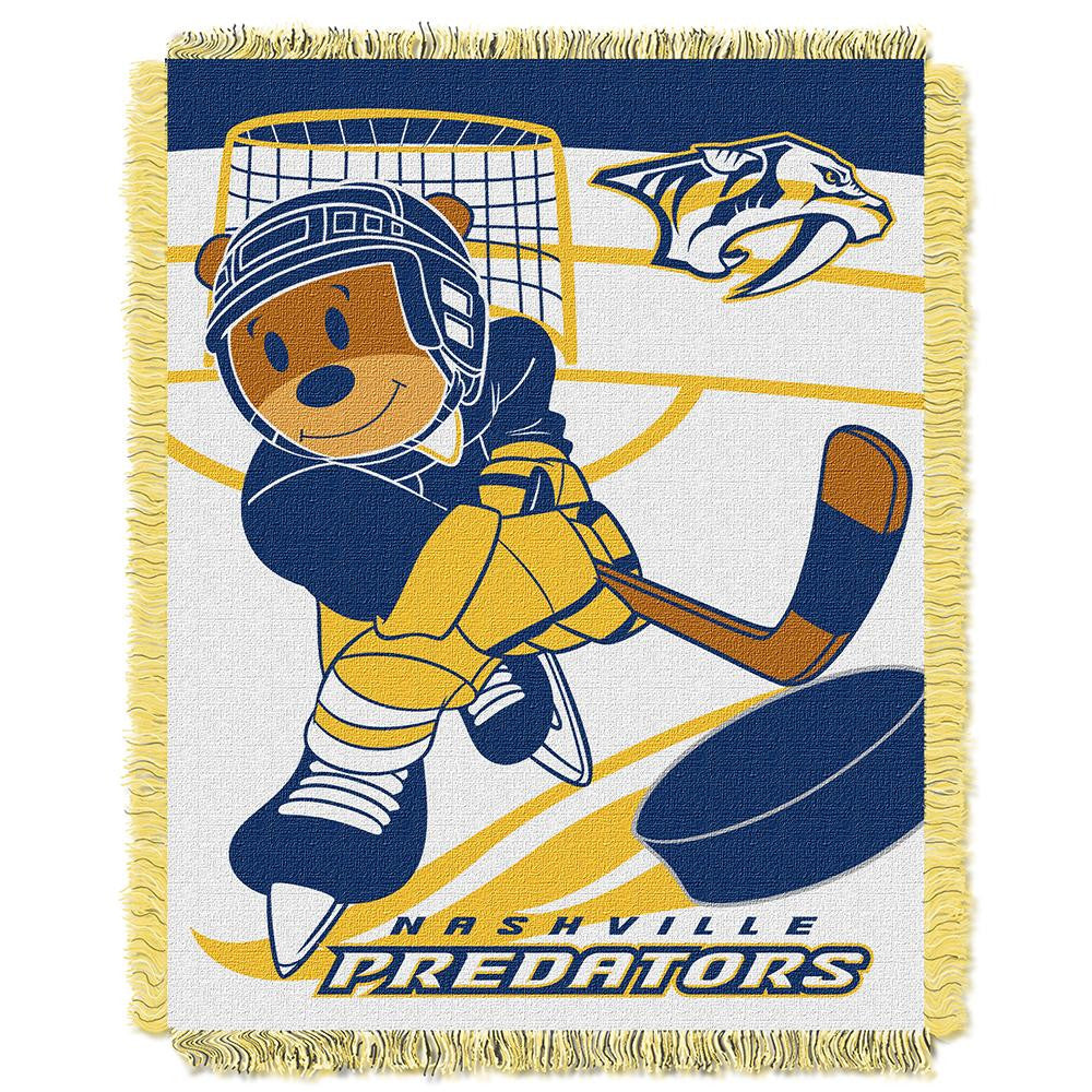 Nashville Predators NHL Triple Woven Jacquard Throw (Score Baby Series) (36x48)