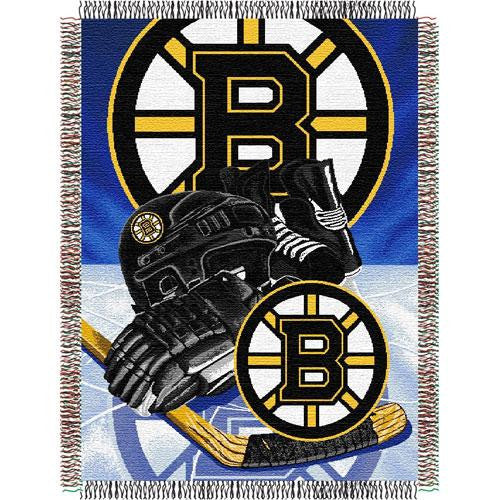 Boston Bruins NHL Woven Tapestry Throw (Home Ice Advantage) (48x60)