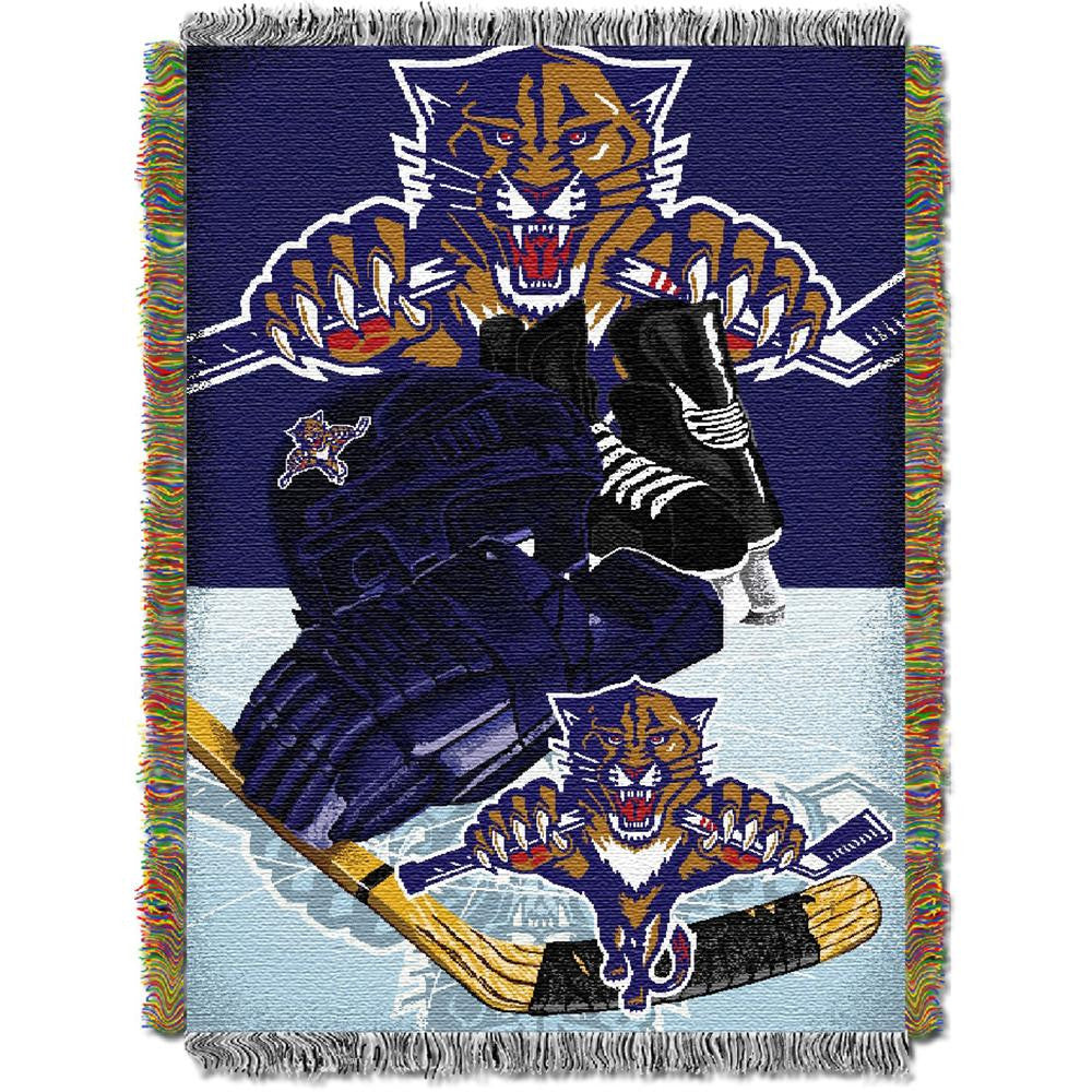 Florida Panthers NHL Triple Woven Jacquard Throw (48x60)