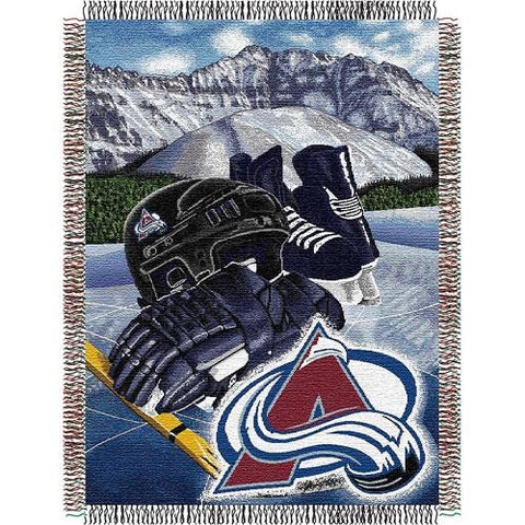 Colorado Avalanche NHL Woven Tapestry Throw Blanket (48x60)