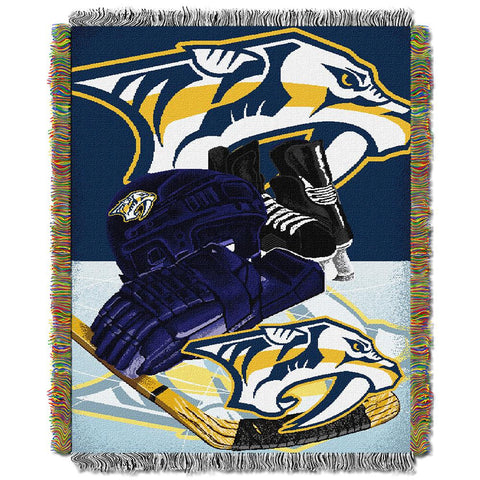 Nashville Predators NHL Woven Tapestry Throw (Home Ice Advantage) (48x60)