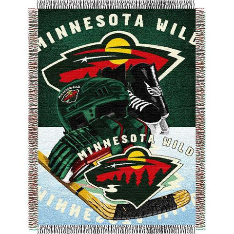 Minnesota Wild NHL Woven Tapestry Throw Blanket (48x60)