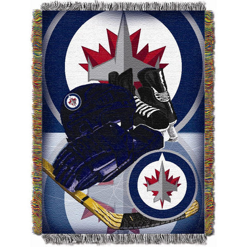 Winnipeg Jets NHL Woven Tapestry Throw (Home Ice Advantage) (48x60)