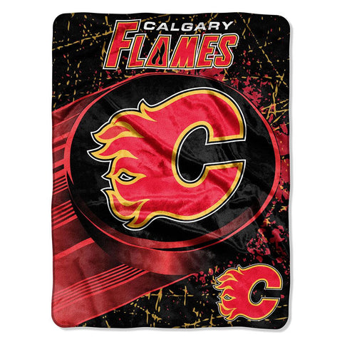 Calgary Flames NHL Micro Raschel Blanket (46in x 60in)