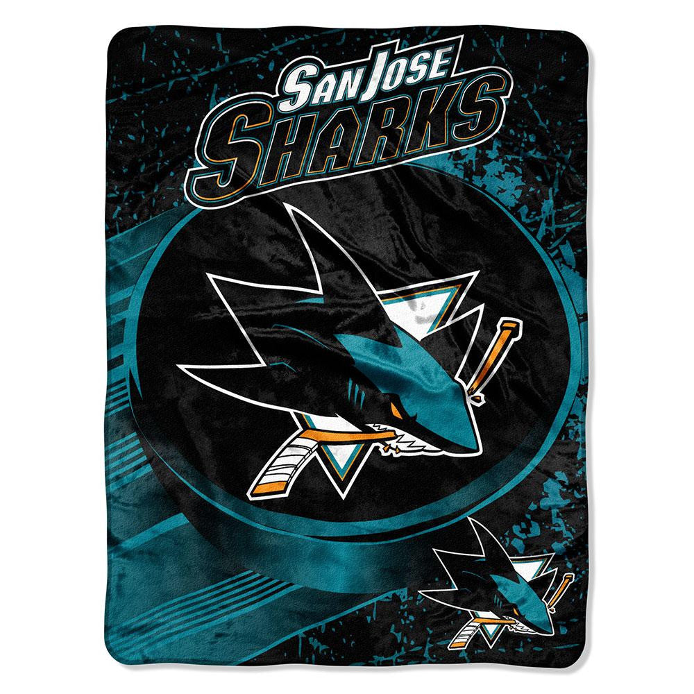 San Jose Sharks NHL Micro Raschel Blanket (46in x 60in)