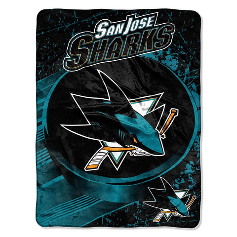 San Jose Sharks NHL Micro Raschel Blanket (46in x 60in)