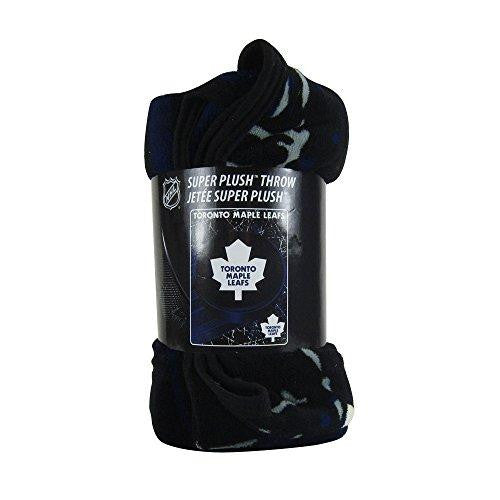 Toronto Maple Leafs Nhl Micro Raschel Blanket (ice Dash Series) (46in X 60in)