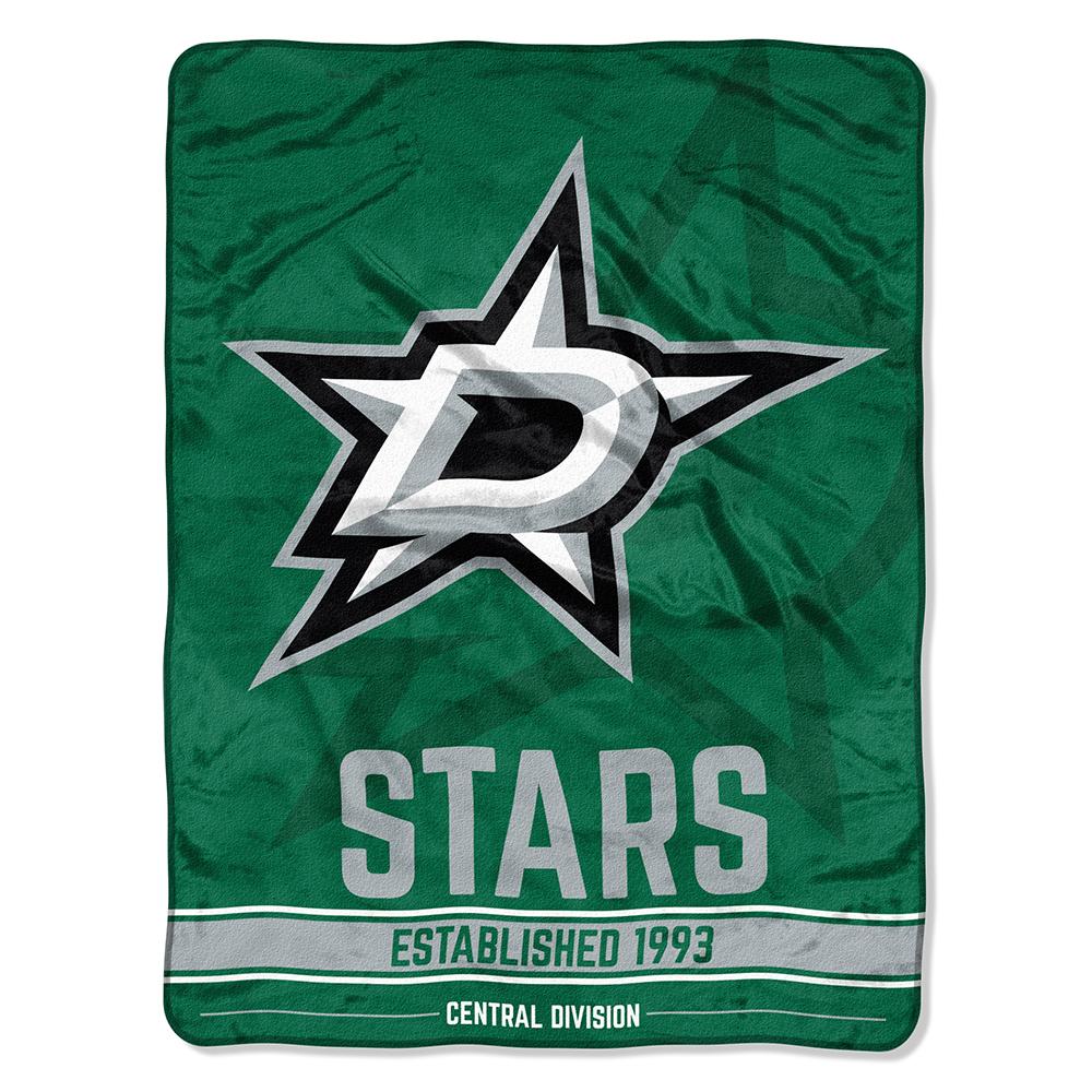 Dallas Stars Nhl Micro Raschel Blanket (ice Dash Series) (46in X 60in)