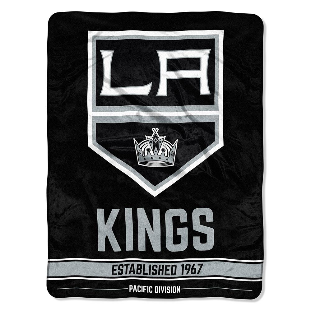 Los Angeles Kings Nhl Micro Raschel Blanket (ice Dash Series) (46in X 60in)