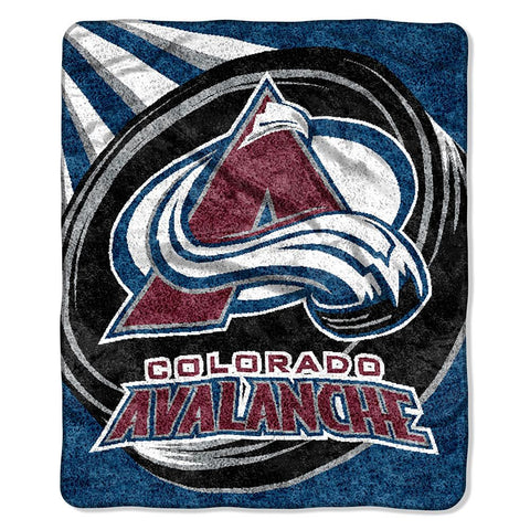 Colorado Avalanche NHL Sherpa Throw (Puck Series) (50x60)