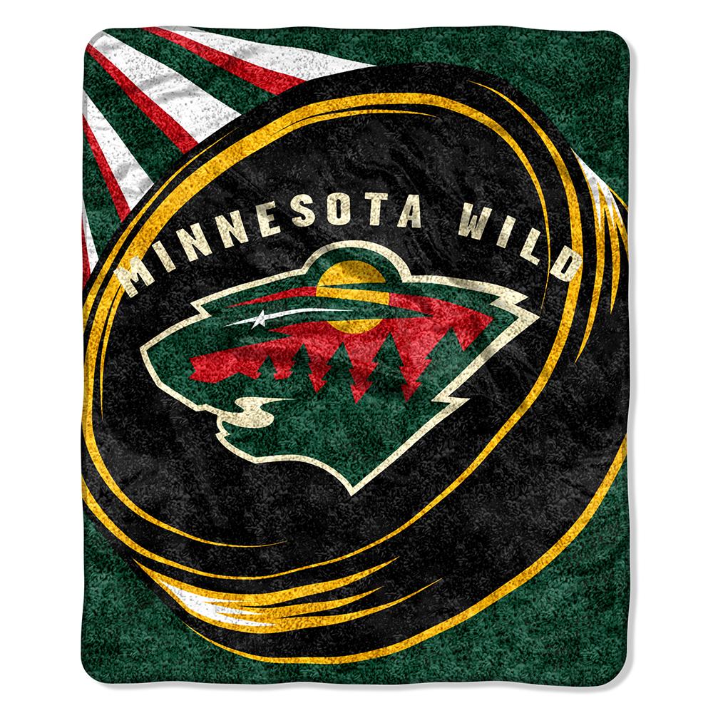 Minnesota Wild Nhl Sherpa Throw (puck Series) (50"x60")