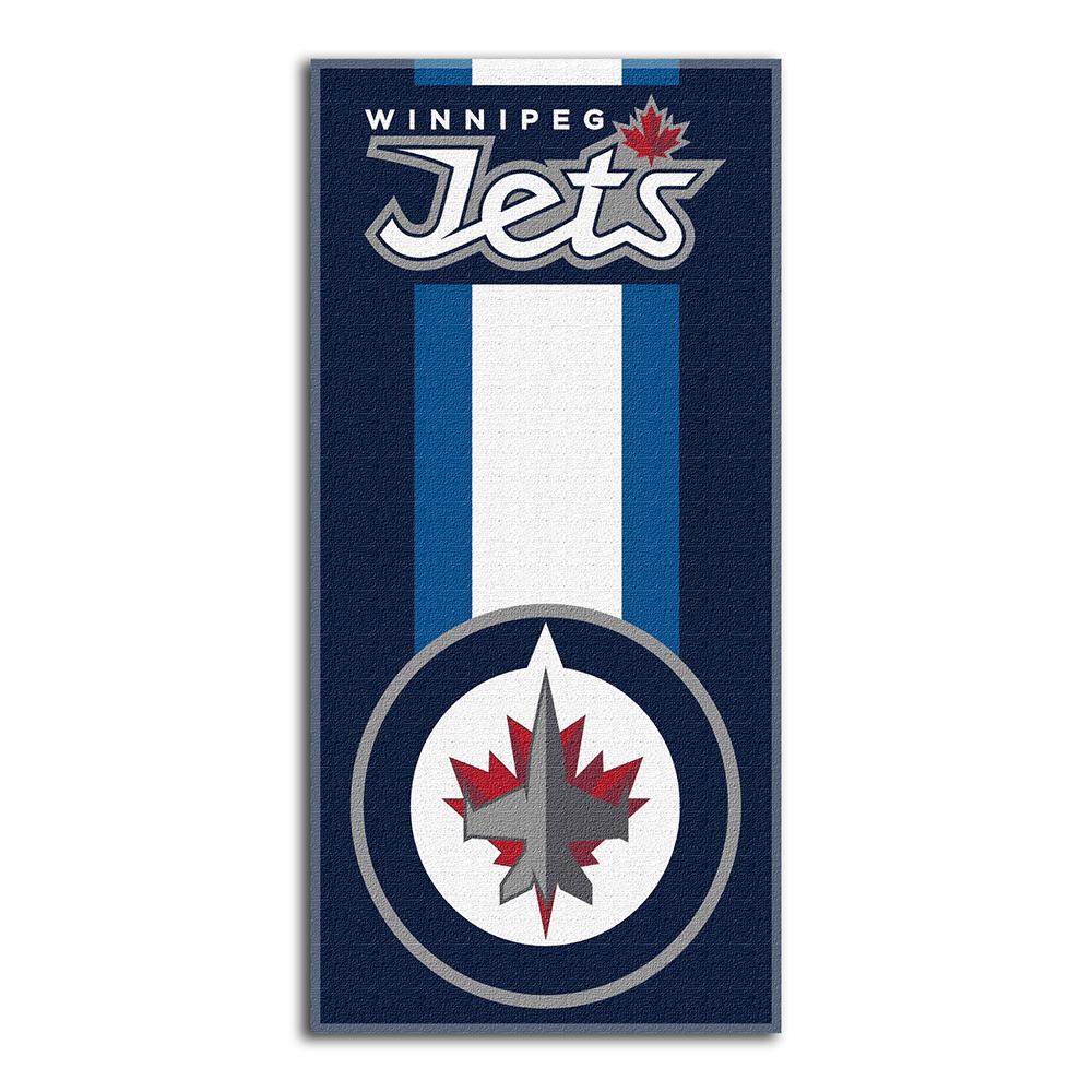 Winnipeg Jets Nhl Zone Read Cotton Beach Towel (30in X 60in)