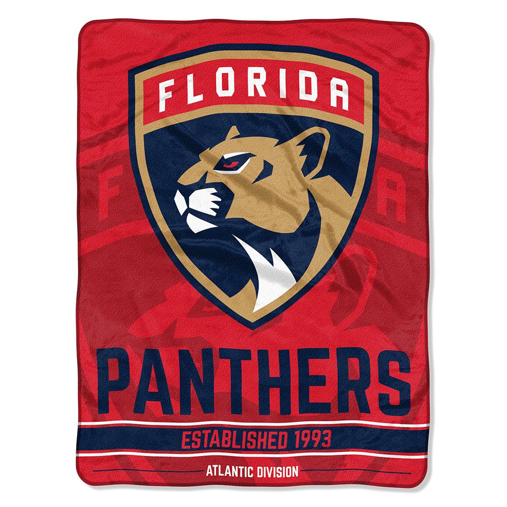 Florida Panthers Nhl Micro Raschel Blanket (breakaway Series) (48"x60")