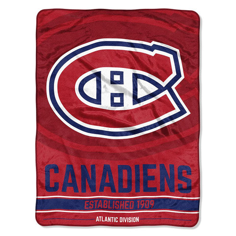 Montreal Canadiens Nhl Micro Raschel Blanket (breakaway Series) (48"x60")