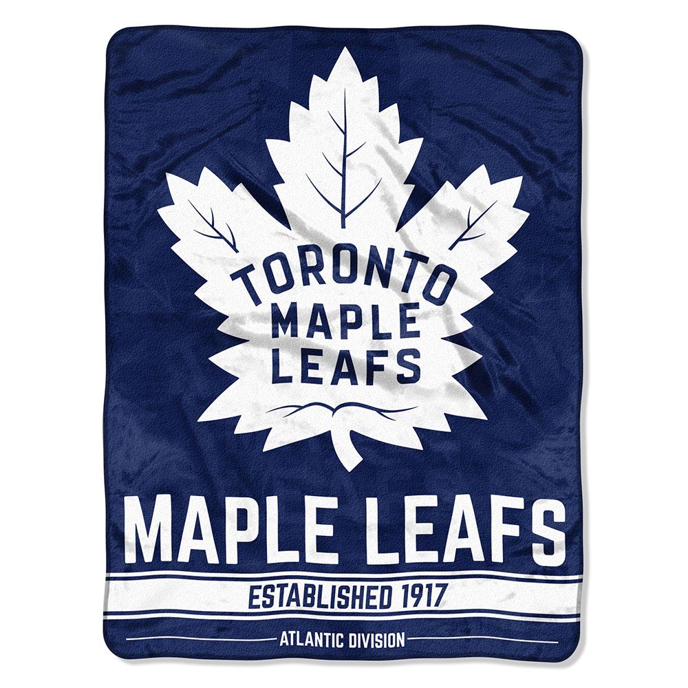 Toronto Maple Leafs Nhl Micro Raschel Blanket (breakaway Series) (48"x60")