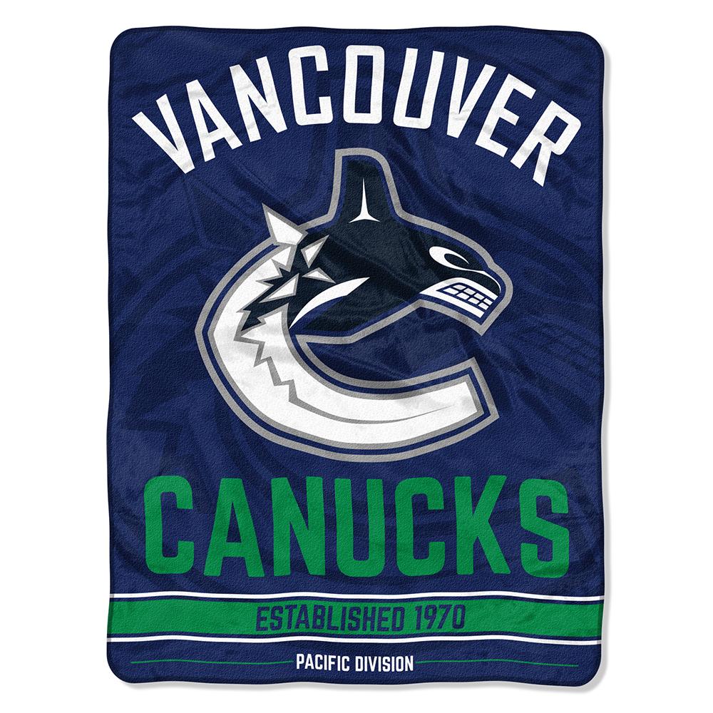 Vancouver Canucks Nhl Micro Raschel Blanket (breakaway Series) (48"x60")