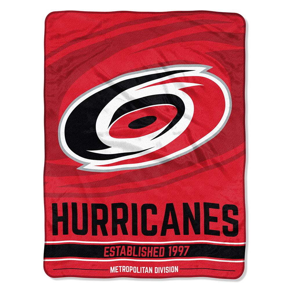 Carolina Hurricanes Nhl Micro Raschel Blanket (breakaway Series) (48"x60")