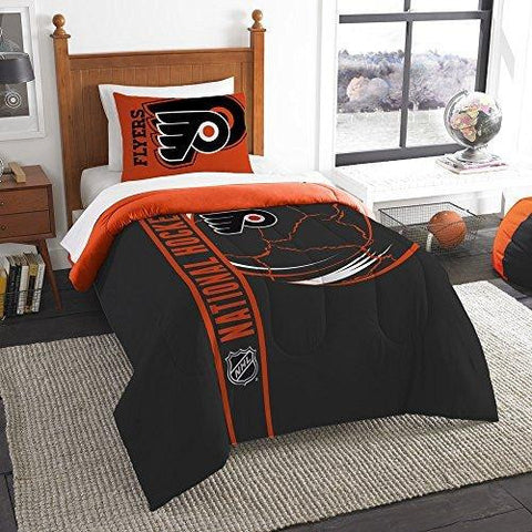 Philadelphia Flyers Nhl Twin Comforter Set (soft & Cozy) (64 X 86)